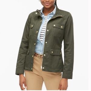 J.Crew J. Crew Relaxed Boyfriend Field Jacket‎ Utility Jacket Military style Med